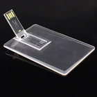 Transparent Card Flash Memory Credit Card Size Usb Memory Stick Business Card