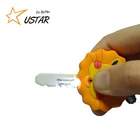 Wholesale Cheap Custom OEM 3D 2D Cartoon Plastic Silicon Rubber Soft PVC LED Light Keychain Flashlight Keyring With Your Key