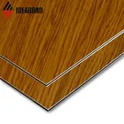 Wood texture 4mm acp used for wall cladding and signboard