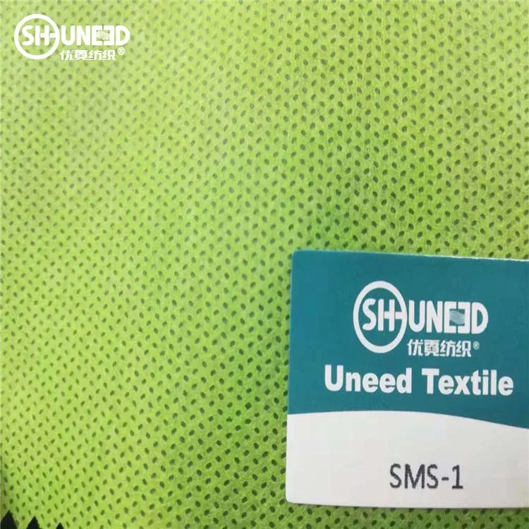 SMS High Quality Nonwoven Fabric Free Sample Biodegradable PP Spunbond + Meltblown + Spunbond Non Woven Fabric Bags Shoes Cars