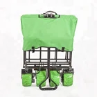 Folding wagon 4 PU wheels kids children garden tool carts-FW2132GS