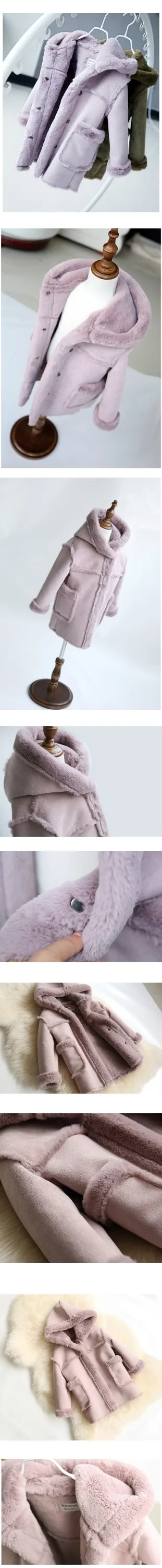 faux fur hooded coat