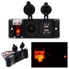 DC12V Marine 3 gang car boat yacht Switch Panel on off rocker switch automatic circuit breaker with usb