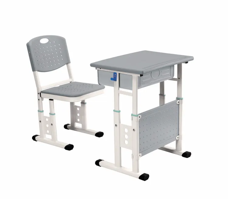 Simple Gray Training Area Desk And Chair Top Exported Grade Buy