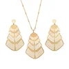 63234 Xuping Fashion 18k gold jewellery dubai, Metal Pendant Earring Jewelry Set Charming Gold Jewelry Set