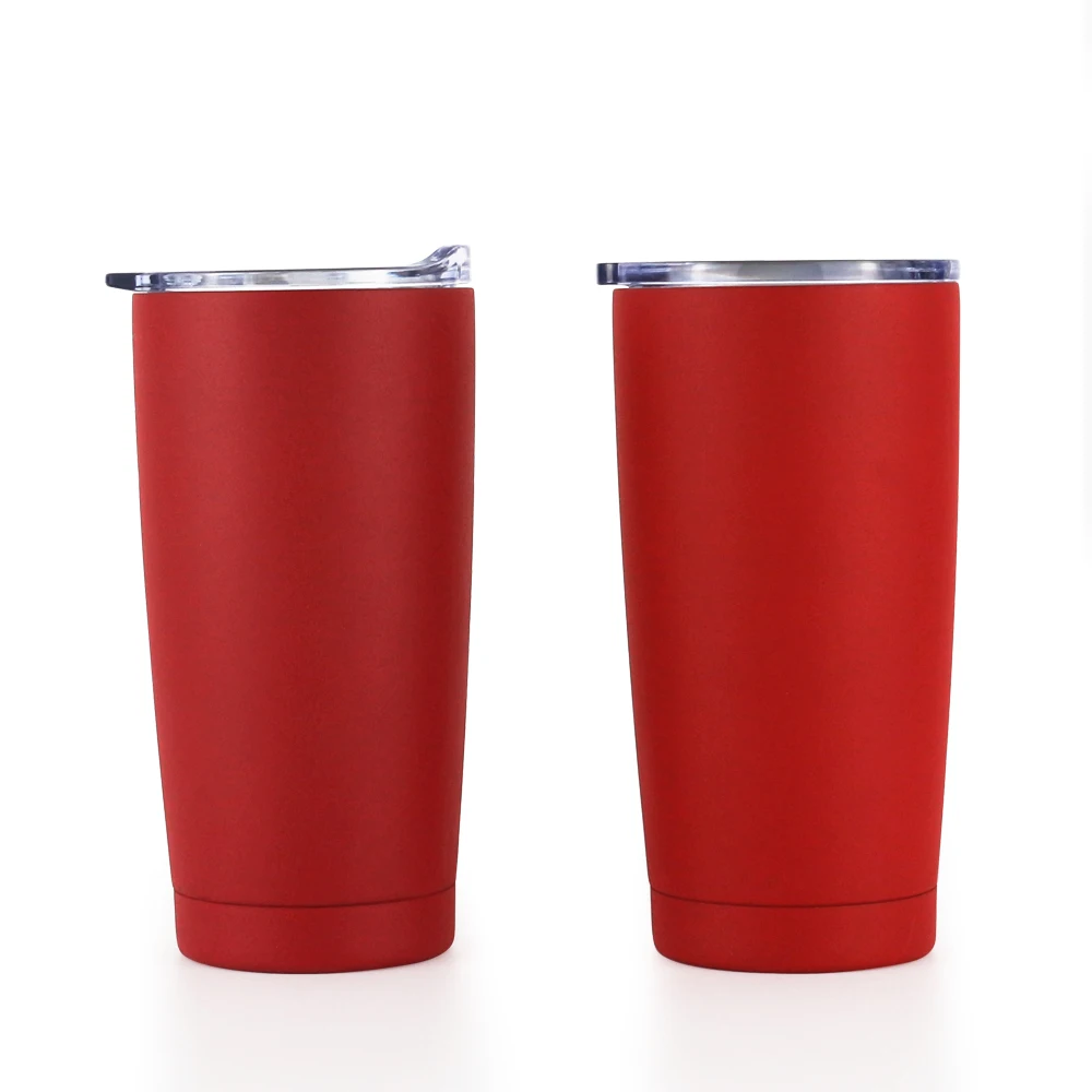 Matte Finishing Double Wall Thermos Wine Tumblers 20 oz