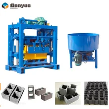 small industry ideas QT40-2 cement sand hollow mini 4 brick block making machines hot sale in Africa