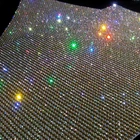 Crystal With Gold Crystalgold Hotfix Trims 3mm Clear Crystal Hot Fix Diamante Rhinestone Mesh Hotfix Rhinestone Trimming With Gold Base