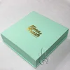 Custom printed hot stamping logo book shaped makeup brush packaging box with magnet