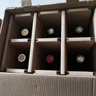 strong 6 bottle shipper paper and cardboard wine box
