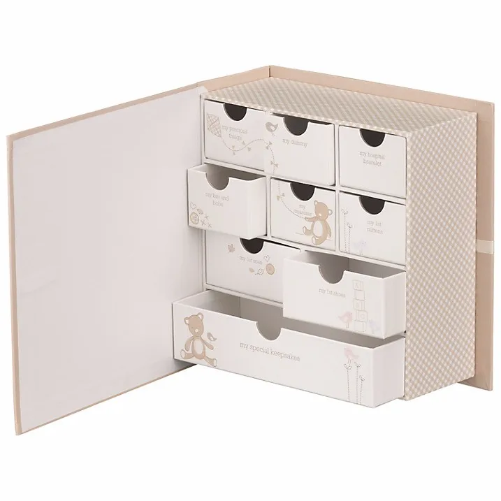 first tooth and first curl keepsake baby box gift packaging