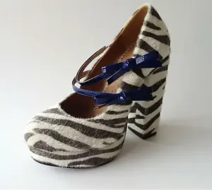 thick high heel fashion design lady pump shoe