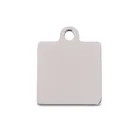 Square Square Square Shiny Engravable Stainless Steel Custom Charms