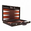 Premium Backgammon Set with Travel Leatherette Carrying Case for Kids and Adults backgammon checkers chess game set