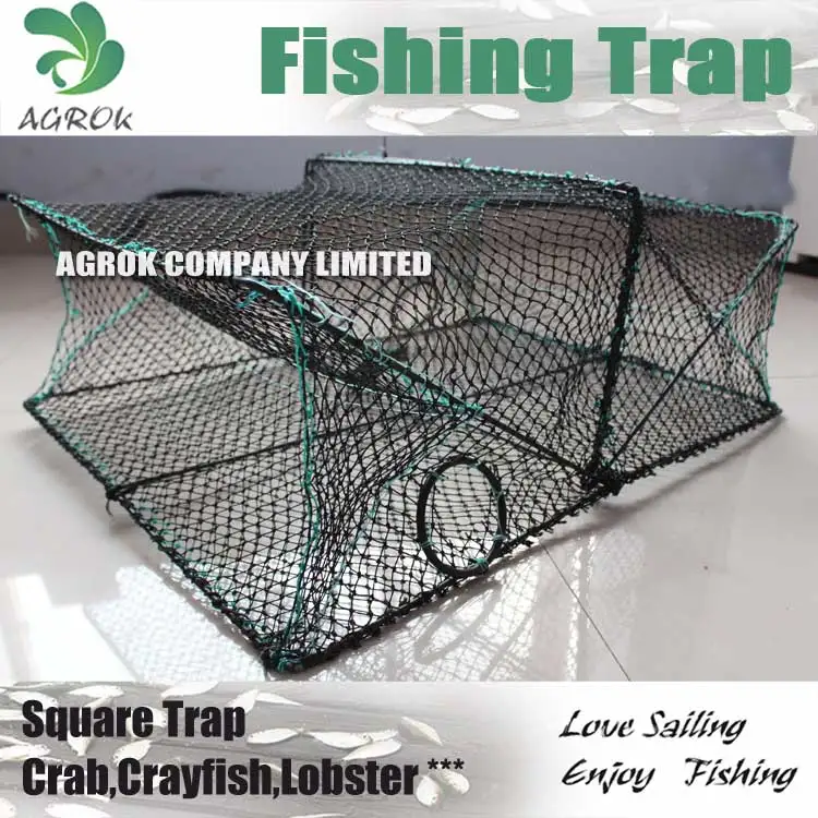 folding square trap crayfish trap crab cage