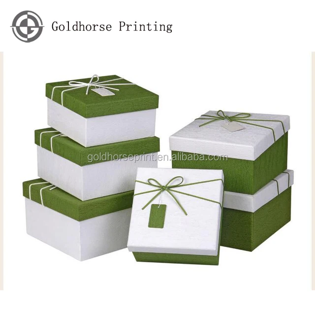 size fancy paper boxes/green chocolate gift boxes/paper mini