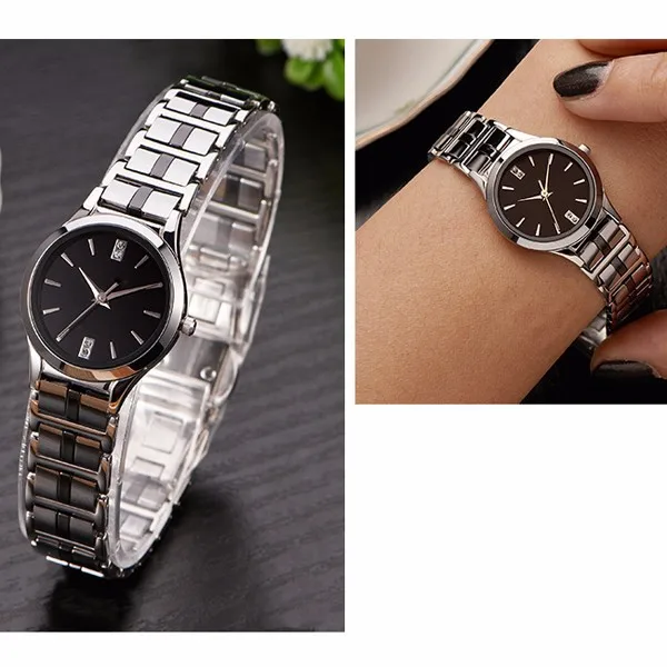 2018 classic fashion women"s tungsten steel watch