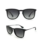 2018 Low MOQ Fashion Sun Glasses Custom Brand OEM Italy Design CE UV400 Black Polarized Retro Sunglasses for Men