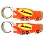 Wholesale 2D custom car shape soft pvc keychain with customized logo