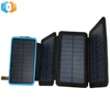 2019 Private Label 2 Panel Solar Charger, Portable Folding 10000mah Solar Panel Cell Phone Power Bank, JD Solar Panel Powerbank