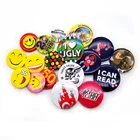 Cheap Metal Tin Button Badge Wholesale professional making OEM Design custom tin badge accessories