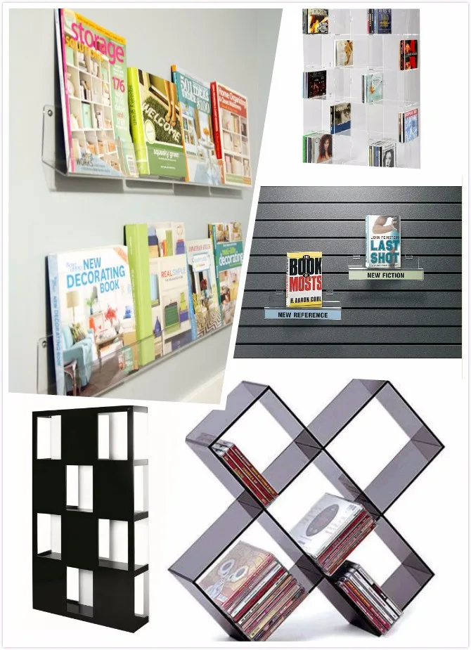 Durable professional multilayer acrylic display shelf