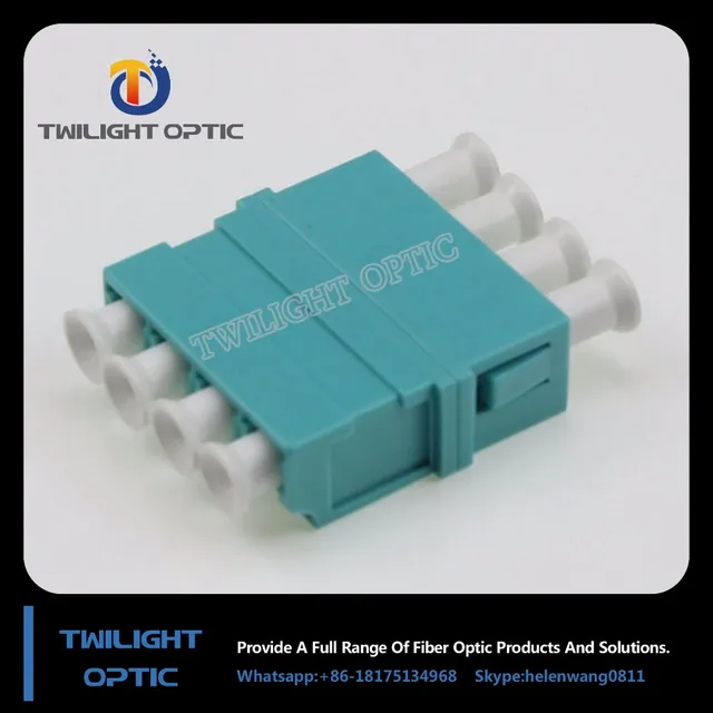 LC/PC Quad 10 Gig Multimode Fiber Adapter/Coupler with SC Duplex Footprintmanufacturer&supplier&factory