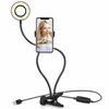Makeup 3-Light Mode Live Show USB Selfie Ring Light with Clip Lazy Bracket Cell Phone Holder Stand