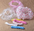 bath customized shower cap Clear Plastic Disposable Shower Cap For Bathroom Uses