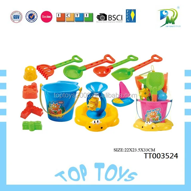 toy bucket 11pcs summer fun gifts plastic beach pails shovels