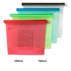 Food Food BHD Strong Sealing Reusable Silicone Food Storage Bag Keep Food Fresh