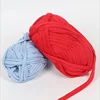 oeko tex fancy ribbon yarn manufacturer best sales 100g rolls zpagetti yarn T shirt yarn for hand knitting