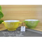 Wholesale Large Sugar Fruit Bowl Porcelain Coconut Shell Mixing Soup Salad Ceramic Bowl