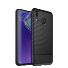 2019 anti-fall ultra-thin and durable carbon fiber texture soft TPU silicone phone case for Samsung Galaxy M20 phone case