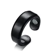Magnetic Open Ring Stainless Steel Black Rings For Man Wholesale Jewelry Los Angeles California