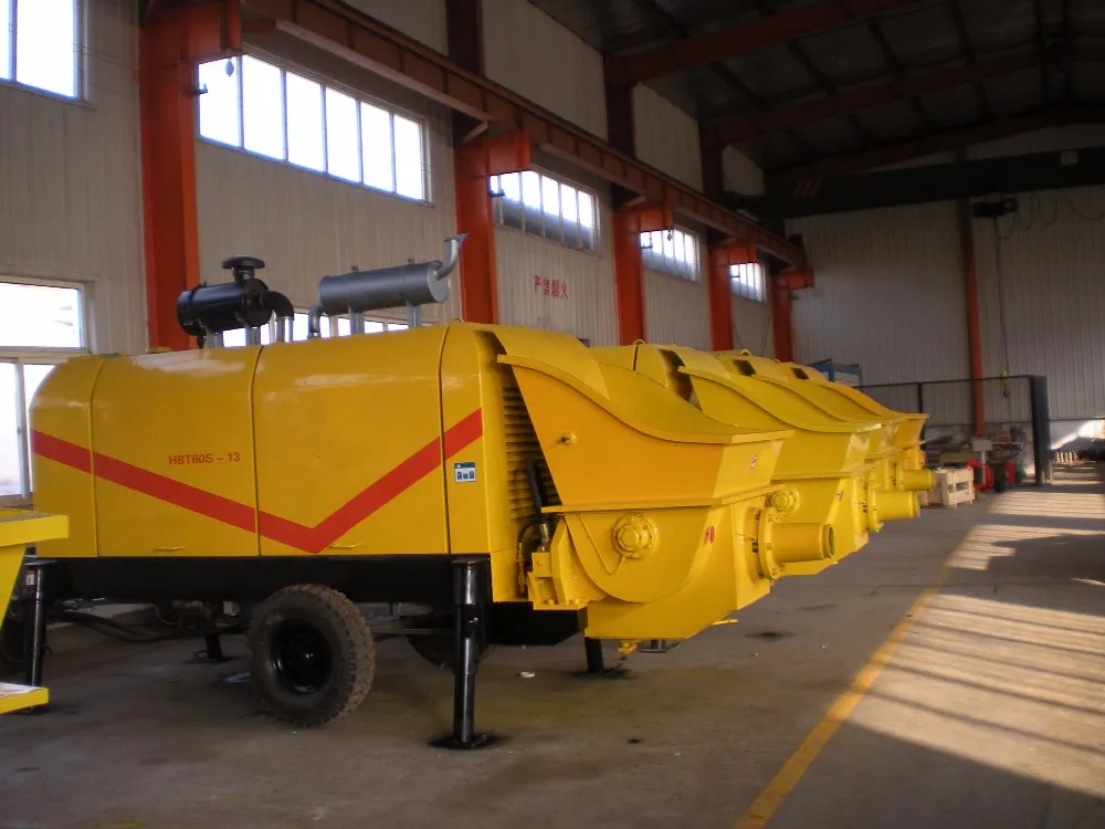 small capacity concrete pump machine