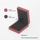 Pretty customized red paper keychain gift box packaging