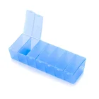 Portable big 7 compartment pill box custom logo pill organizer box