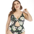 New fashion swimwear sexy young girl women sexy swimsuit one piece high waist plus size bikini