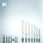 Graduated 5~100ml Glass Test Tube Round bottom with glass stopper caps for Chemistry Laboratory