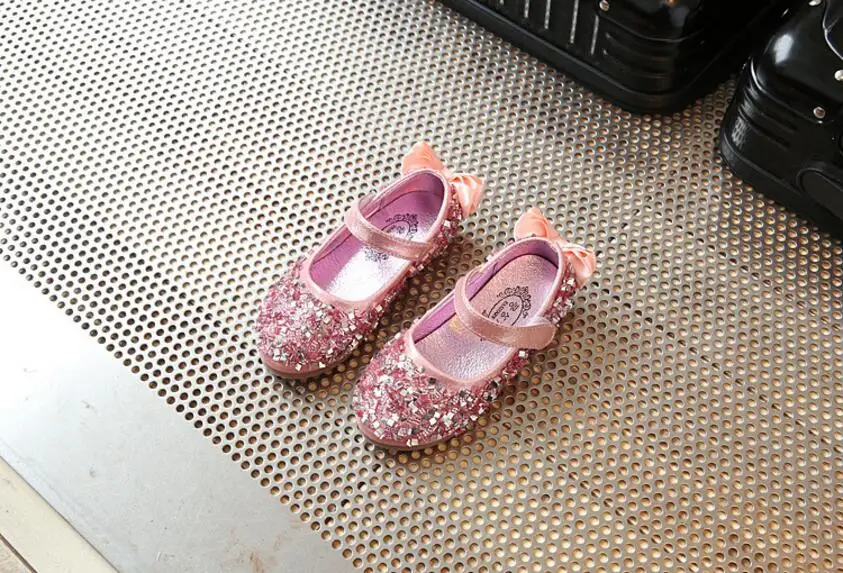Girls diamond single shoes-12