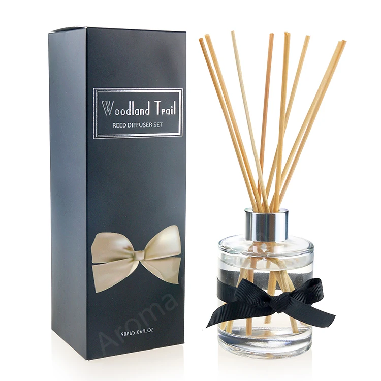 38oz 100ml spot uv box decorative glass bottle reed diffuser