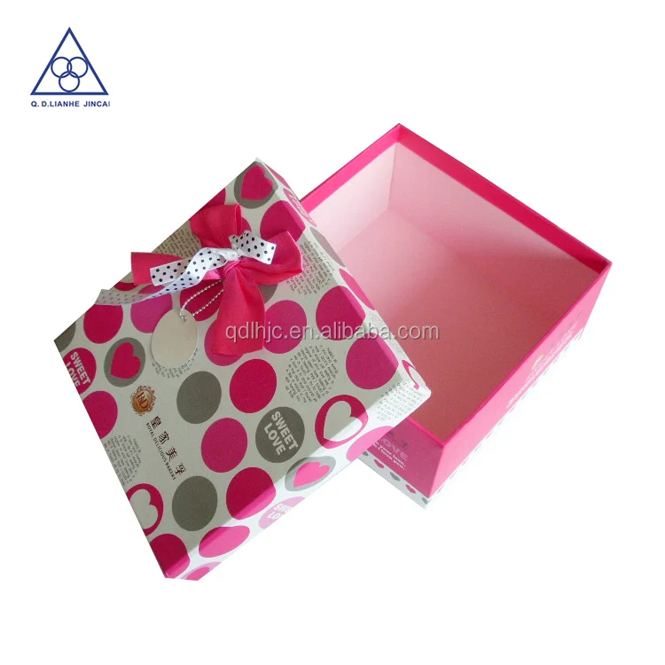 recyclable cardboard jewelry gift box, paper gift box wholesale