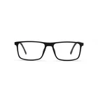 Factory Popular Style Wholesale Customized Logo Black Rectangle Frame Tr90 Optical Glasses Frame