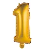 Large Size Number Shaped gold color Foil Number Birthday Balloons