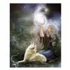 Russian hot diamond paintings are sold directly by wolves and beautiful women manufacturers straight pin Bedroom decorative