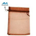 Custom transparent organza pouch pack packet sachet pocket see-through jewelry earring bracelet bag