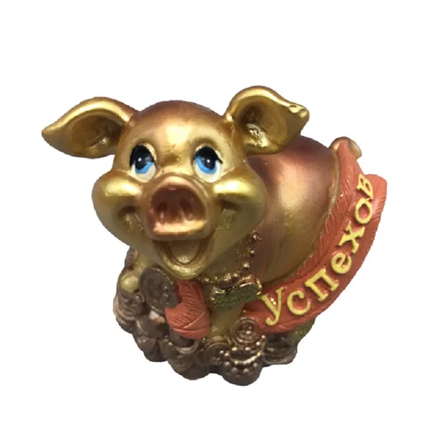 wholesale resin lovely 2019 pig souvenir for new year gift