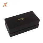 custom logo black matte gift packaging art paper box