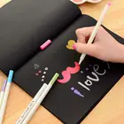 New Graffiti Sketchbook Office School Supplies Gift Black Paper Sketch Book Notebook Diary For Drawing Painting